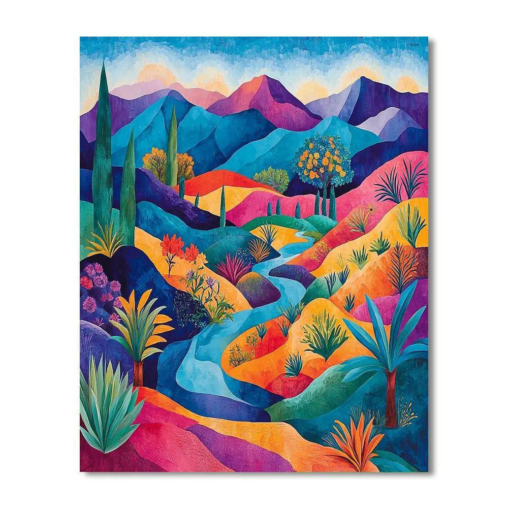 Frida Kahlo Inspired Wonders Of The Earth  Paint By Numbers Art