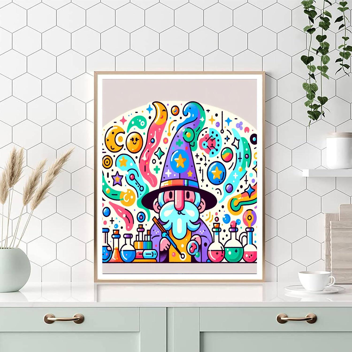 Whimsical Wizard's World Numbered Painting Kits