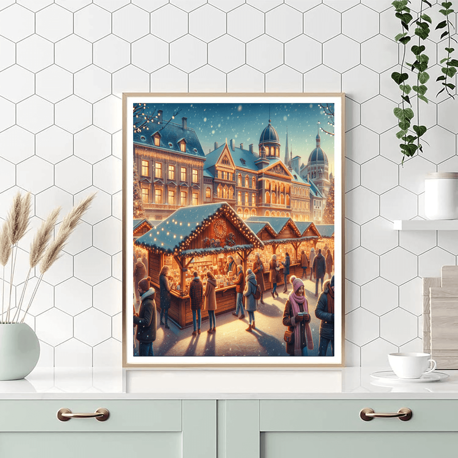 Helsinki Christmas Market - Finland Number Painting