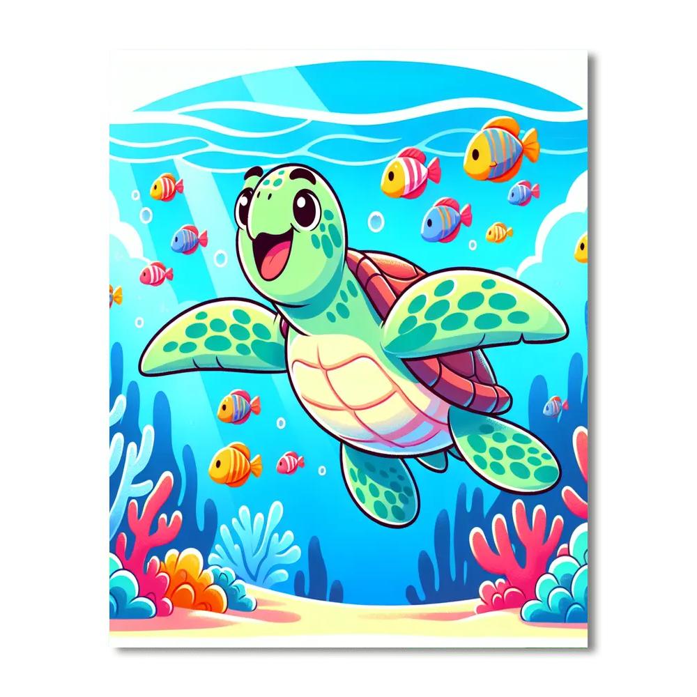 Cool Undersea Adventures Number Painting