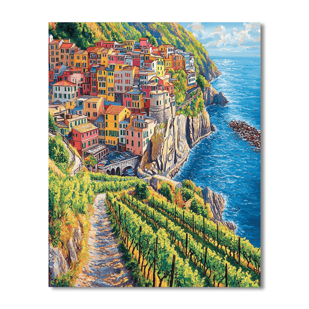 Cinque Terre Coastal Villages Paint By Numbers