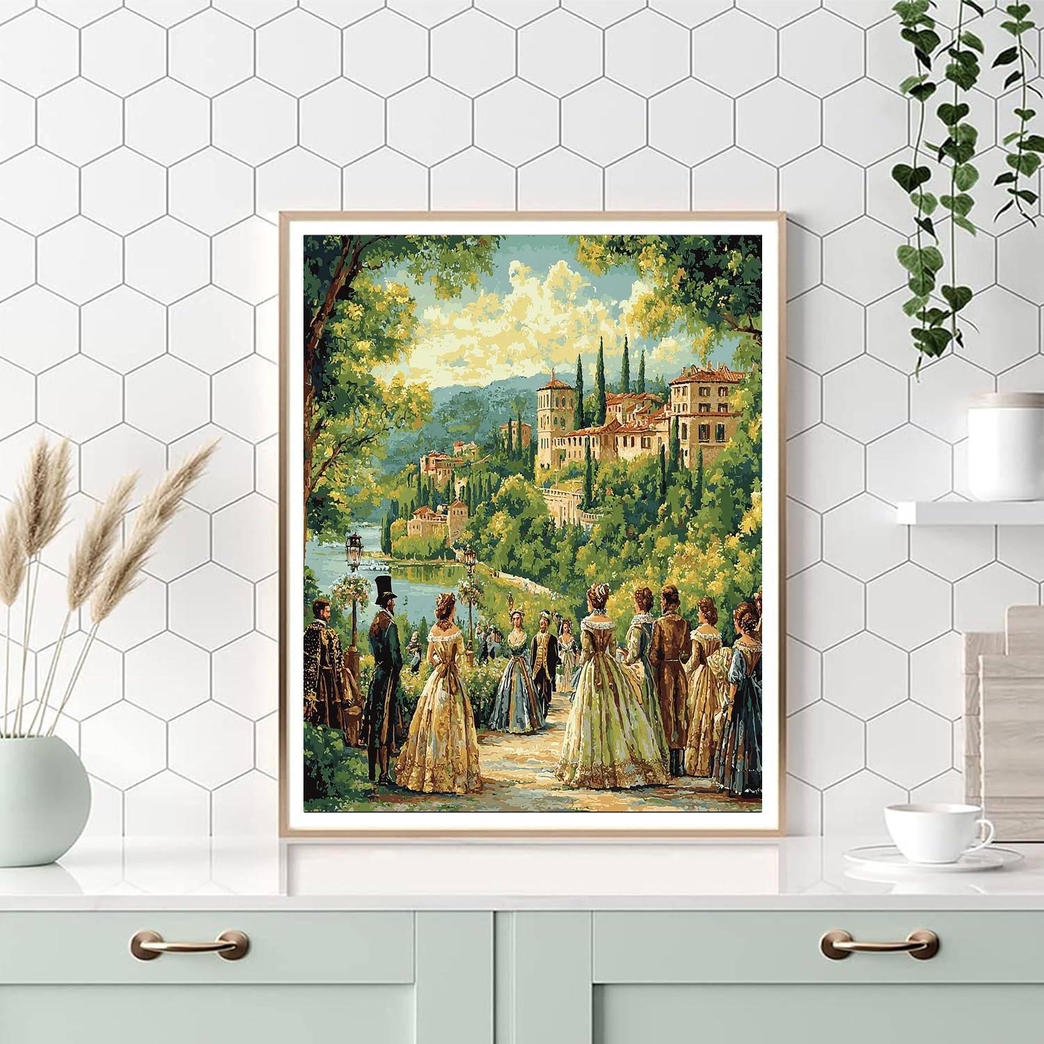 Leonardo Da Vinci Inspired Historical Reverie  DIY Paint By Numbers