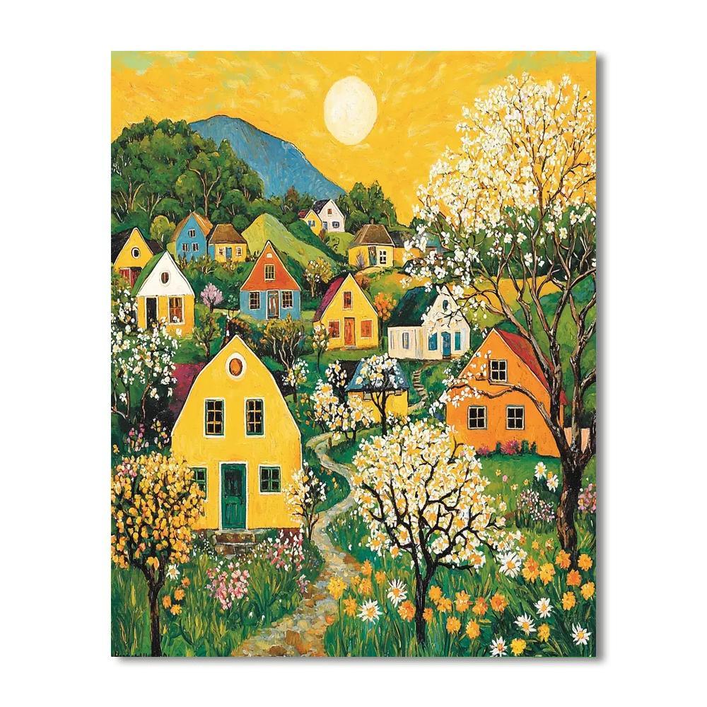 Paul Gauguin Inspired Sunny Village  Paint By Numbers