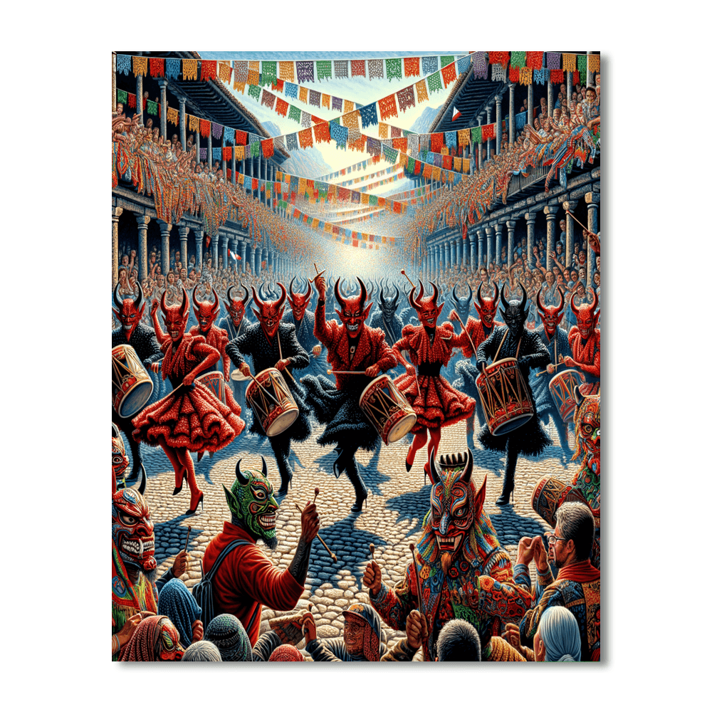 Diablos Danzantes Festival - Venezuela DIY Paint By Numbers