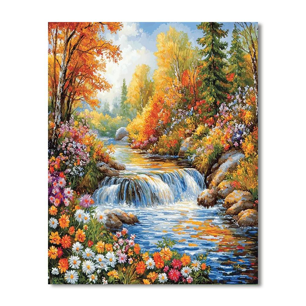 Pierre-Auguste Renoir Inspired Charming Riverside  Number Painting