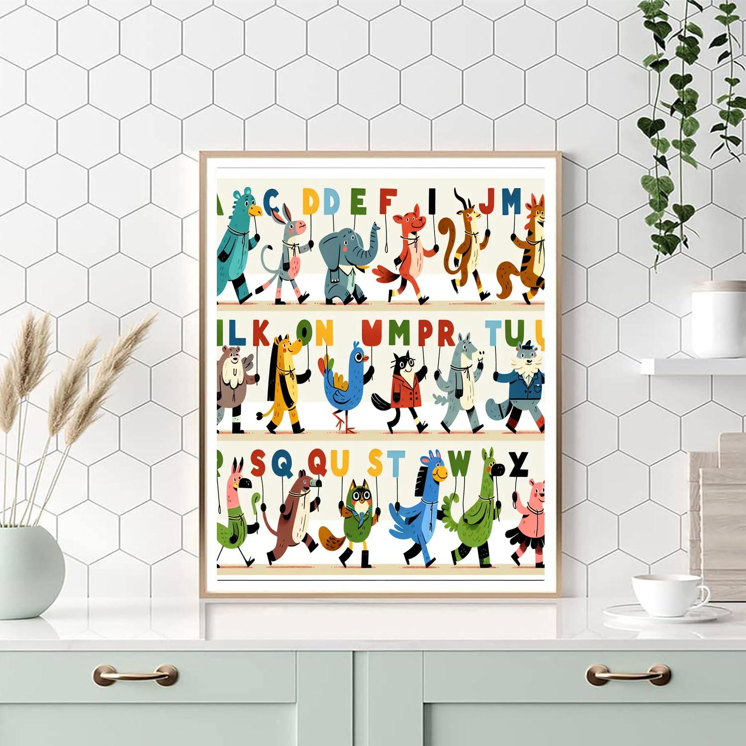 Animal Alphabet Parade Numbered Painting Kits