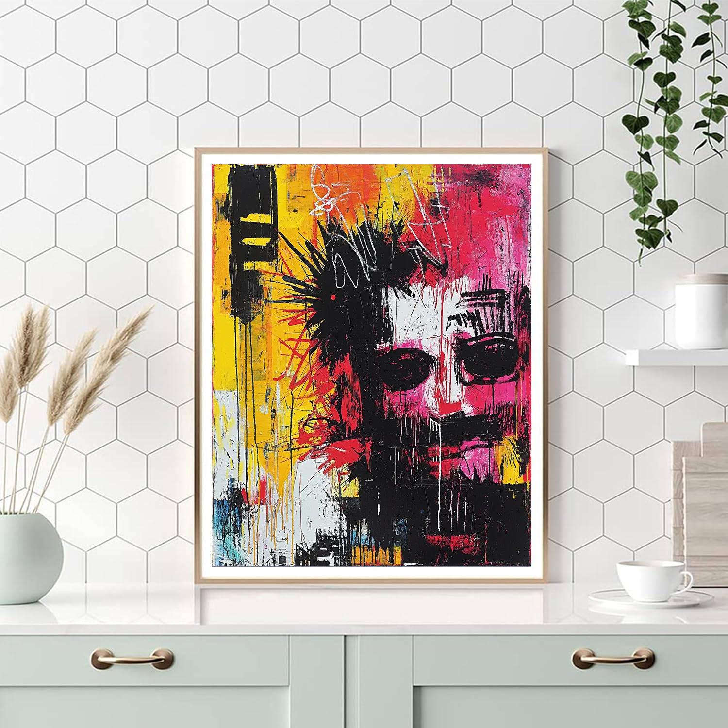 Jean-Michel Basquiat Inspired Kaleidoscope Of Thought  Paint By Numbers Kits