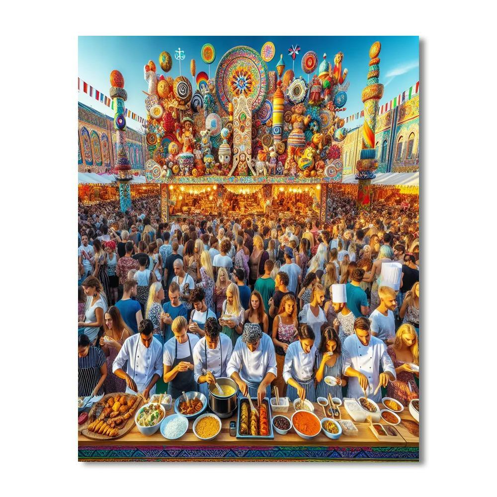 The Great British Food Festival - Uk Paint By Numbers