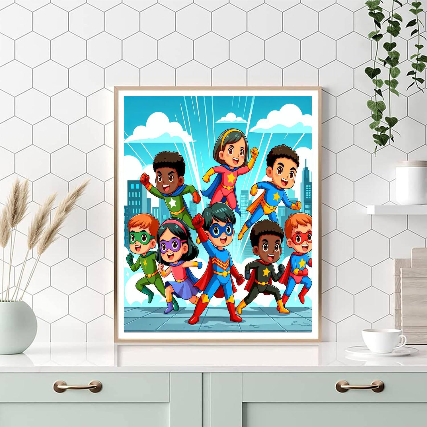 Superhero Universe Painting By Numbers Kit