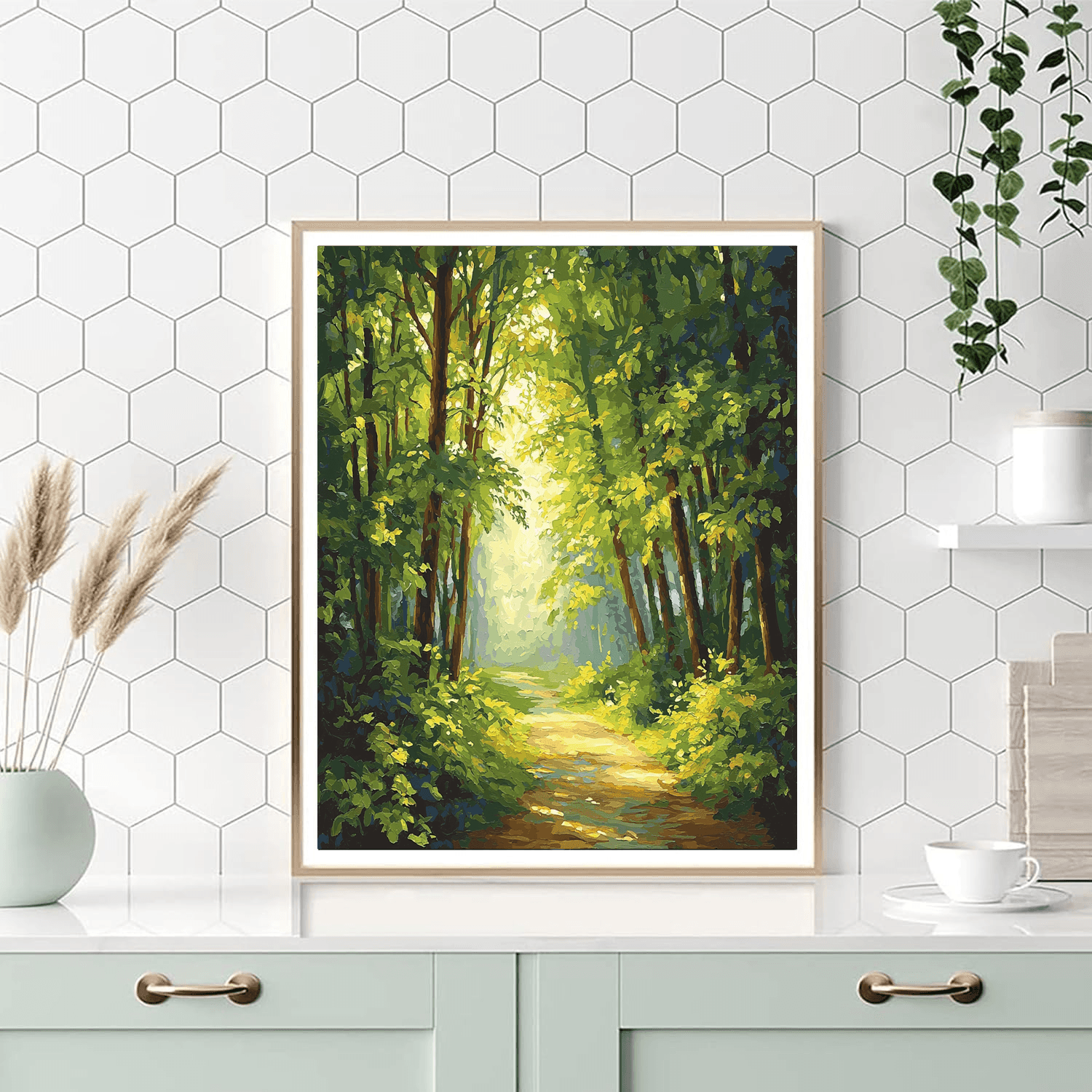 John Constable Inspired Path Through The Woods  Paint By Numbers Kits