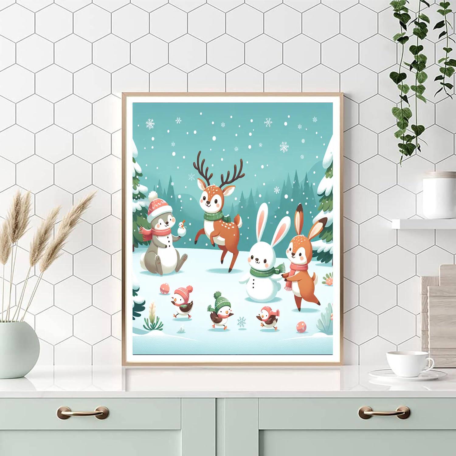 Frosty Frolic Paint By Numbers Kits
