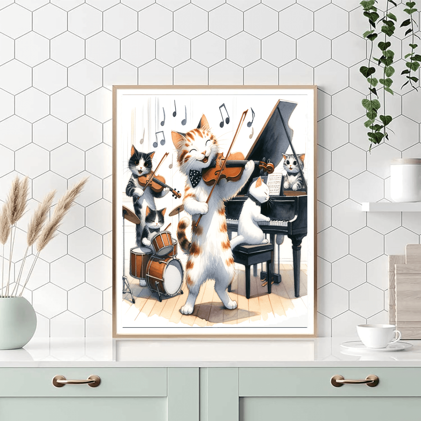 Musical Cats Paint By Numbers