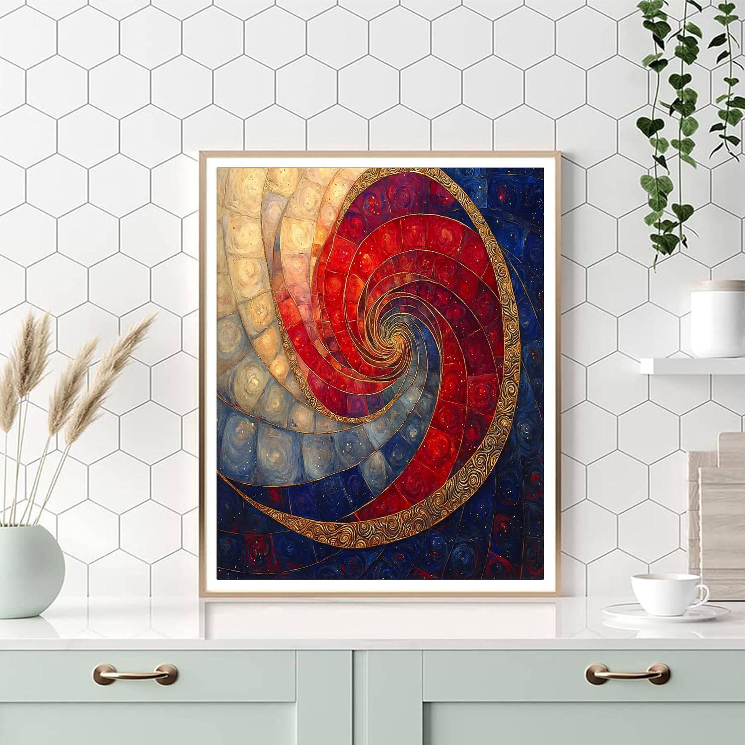 Gustav Klimt Inspired Elegant Vortex  Paint By Numbers Kits