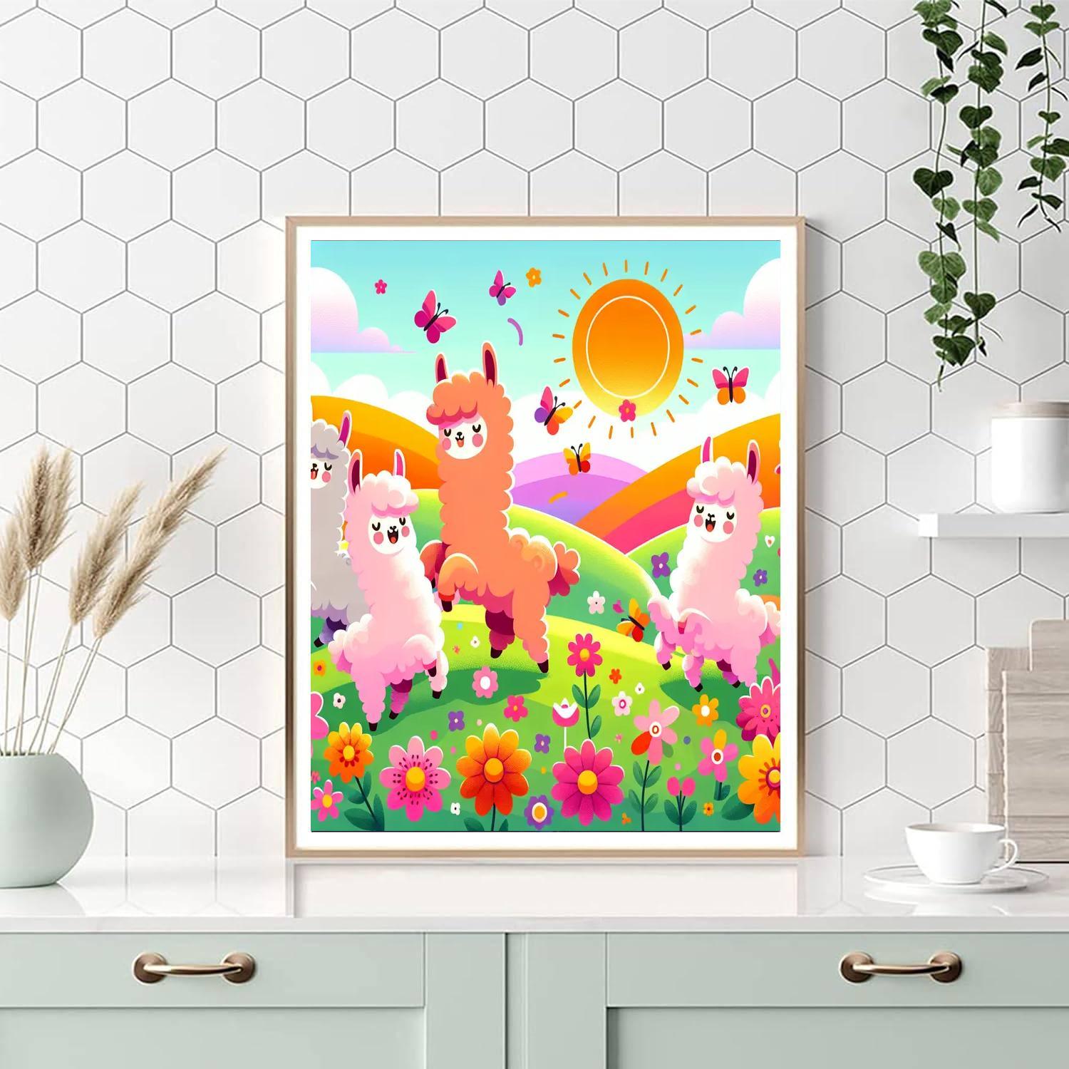 Cuddly Alpacas Numbered Painting Kits