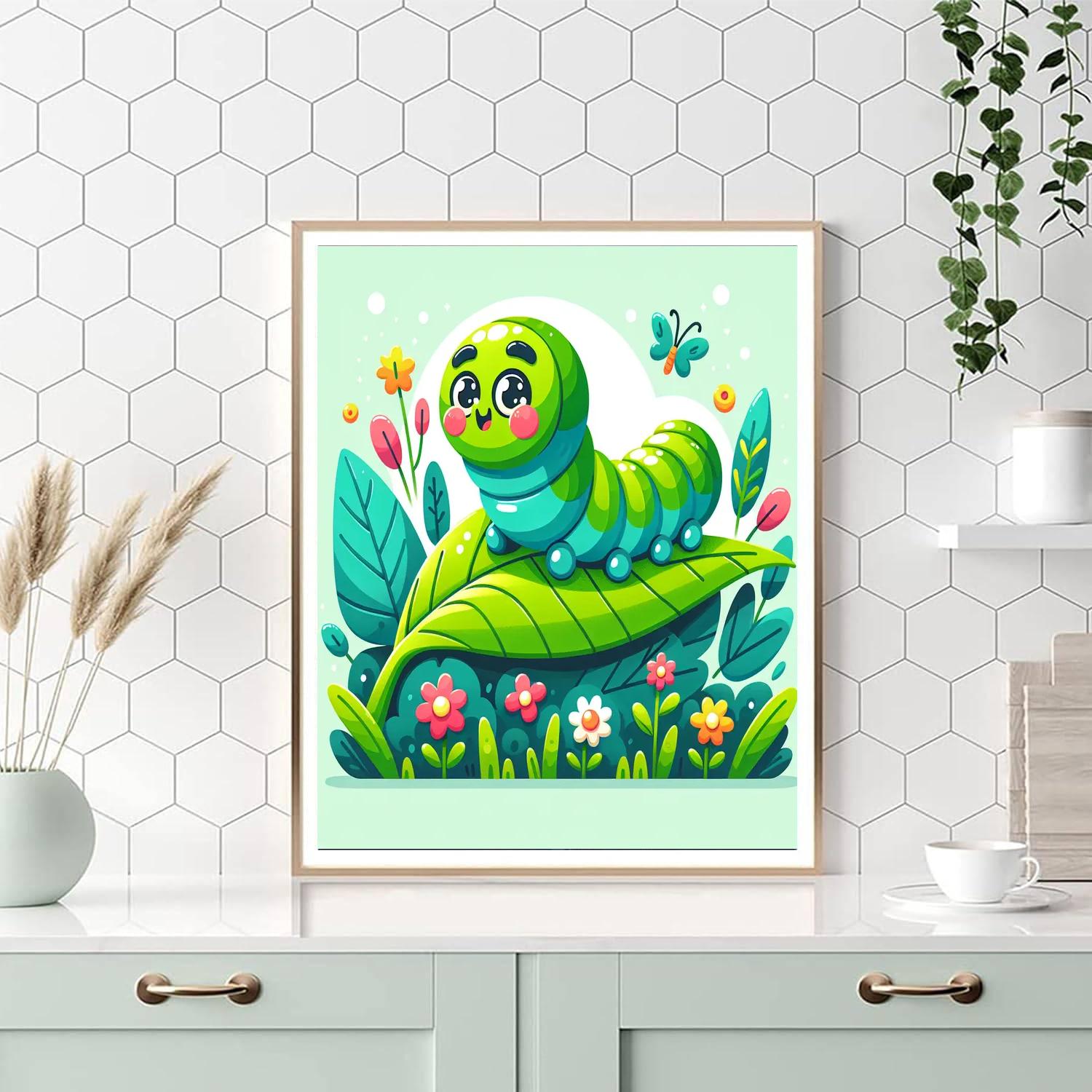 Adventurous Caterpillar Paint By Numbers