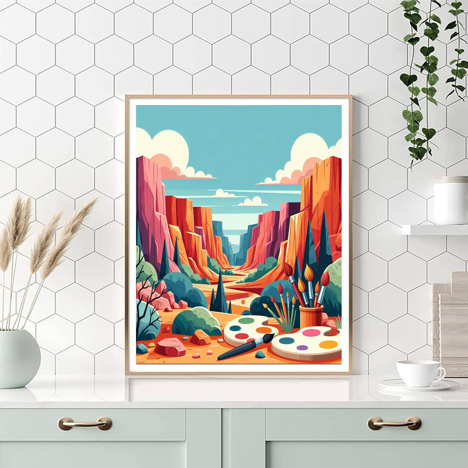 Creative Canyons Paint By Numbers Art