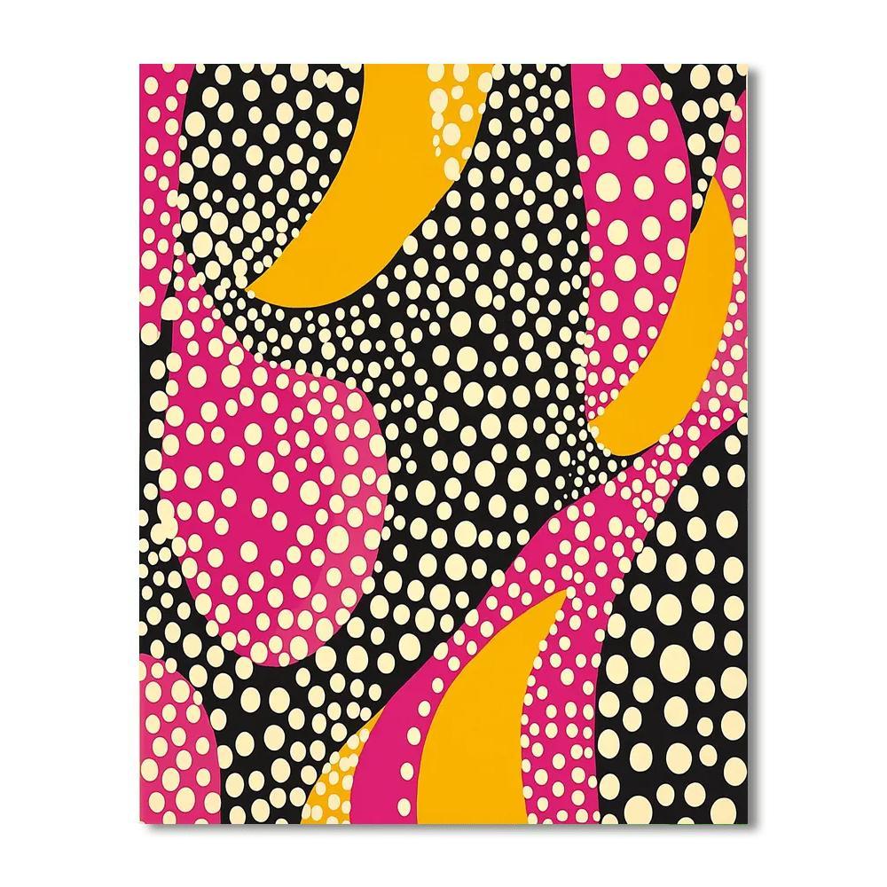 Yayoi Kusama Inspired Dancing Dots  Paint By Number