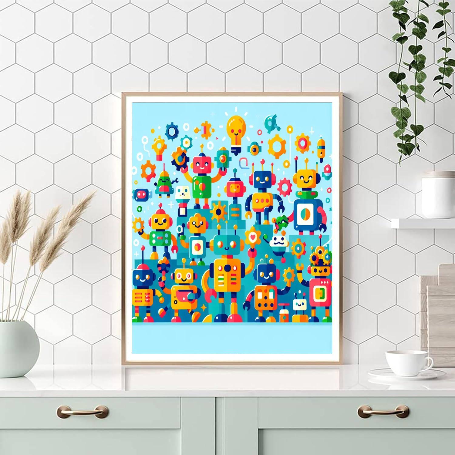 Creative Robots Unite Paint By Number