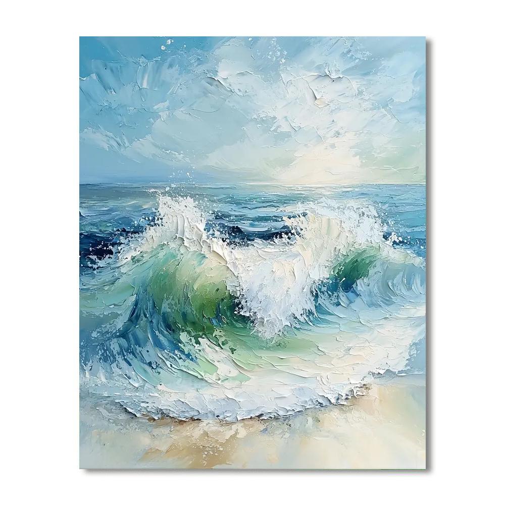 Paul Cézanne Inspired Echoes Of The Ocean  Paint By Numbers Art