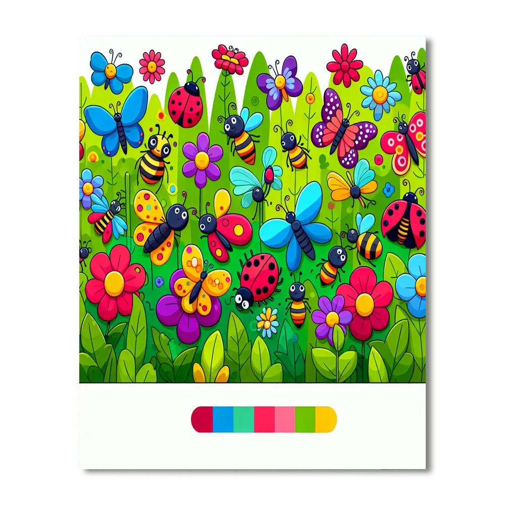 Insect World Wonders Paint By Numbers Art
