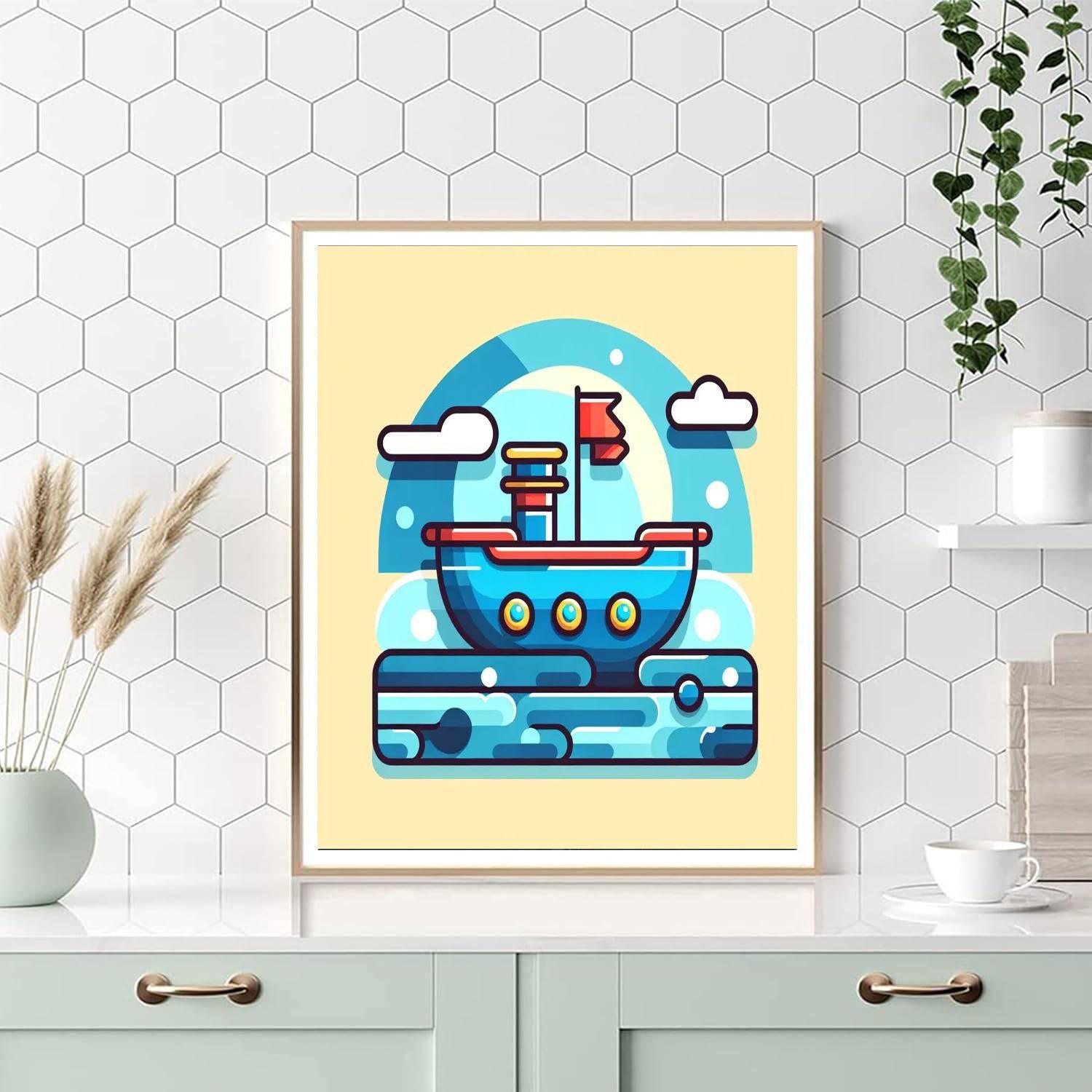 Sailing Adventure Ship Paint By Color