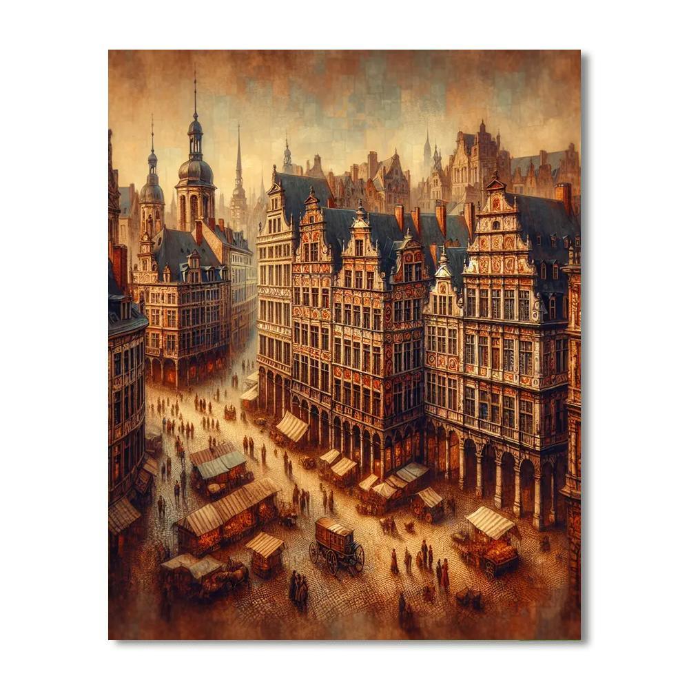 Historic Town Square Paint By Color