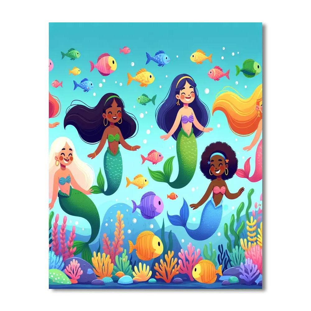 Mystical Mermaids Of The Sea Paint By Numbers Kits