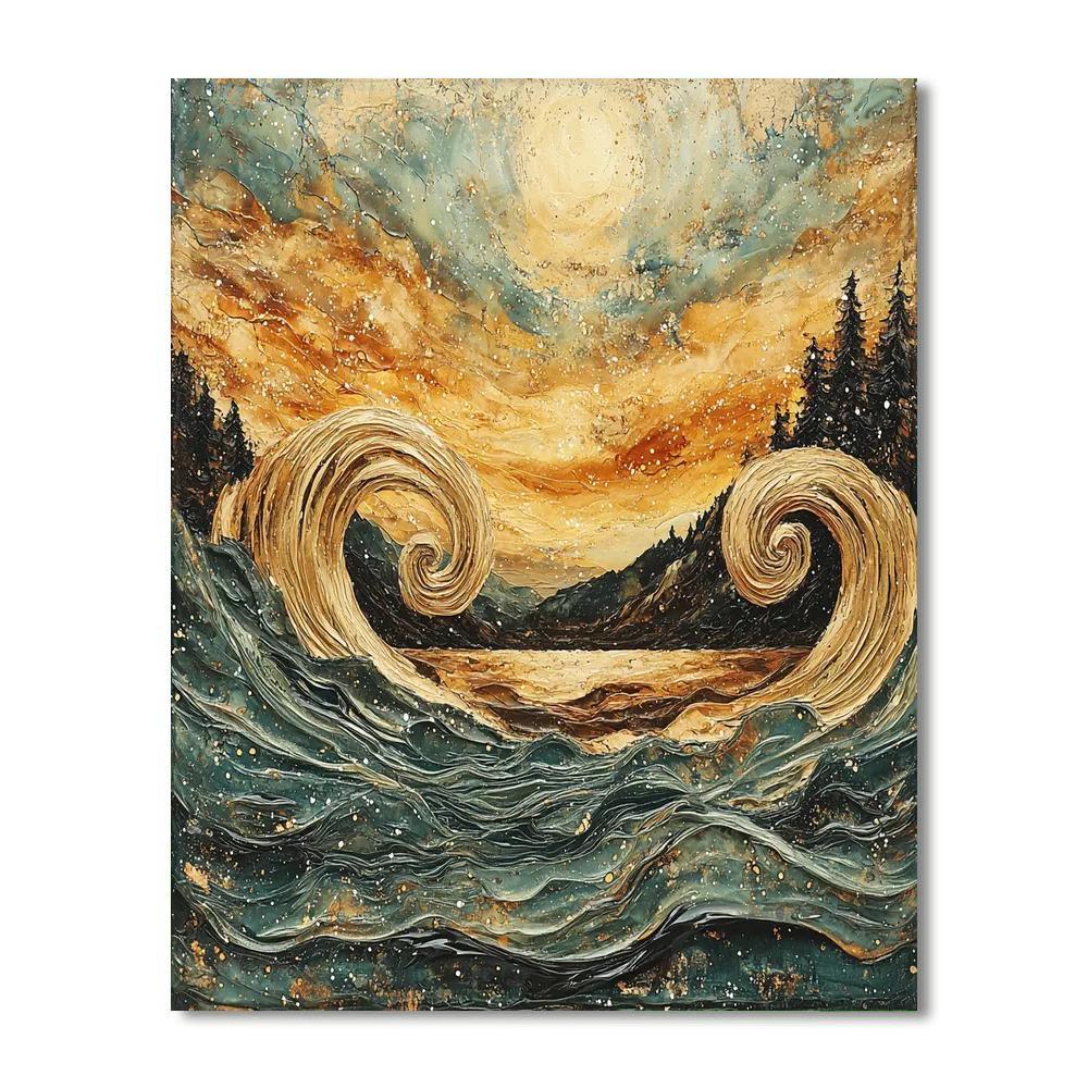 Michelangelo Inspired Ancient Winds  Painting By Numbers Kit