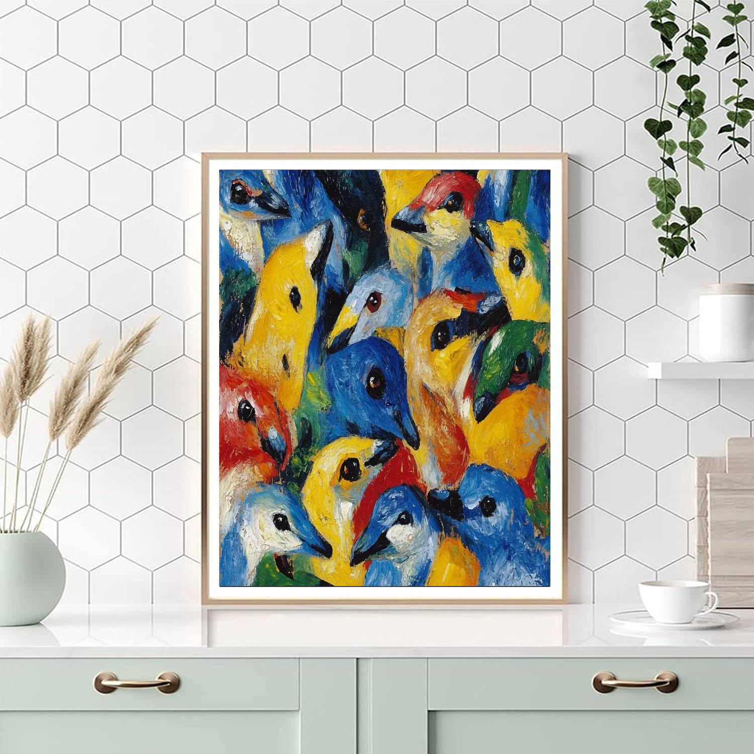 Franz Marc Inspired Wild Whirlwind  DIY Paint By Numbers