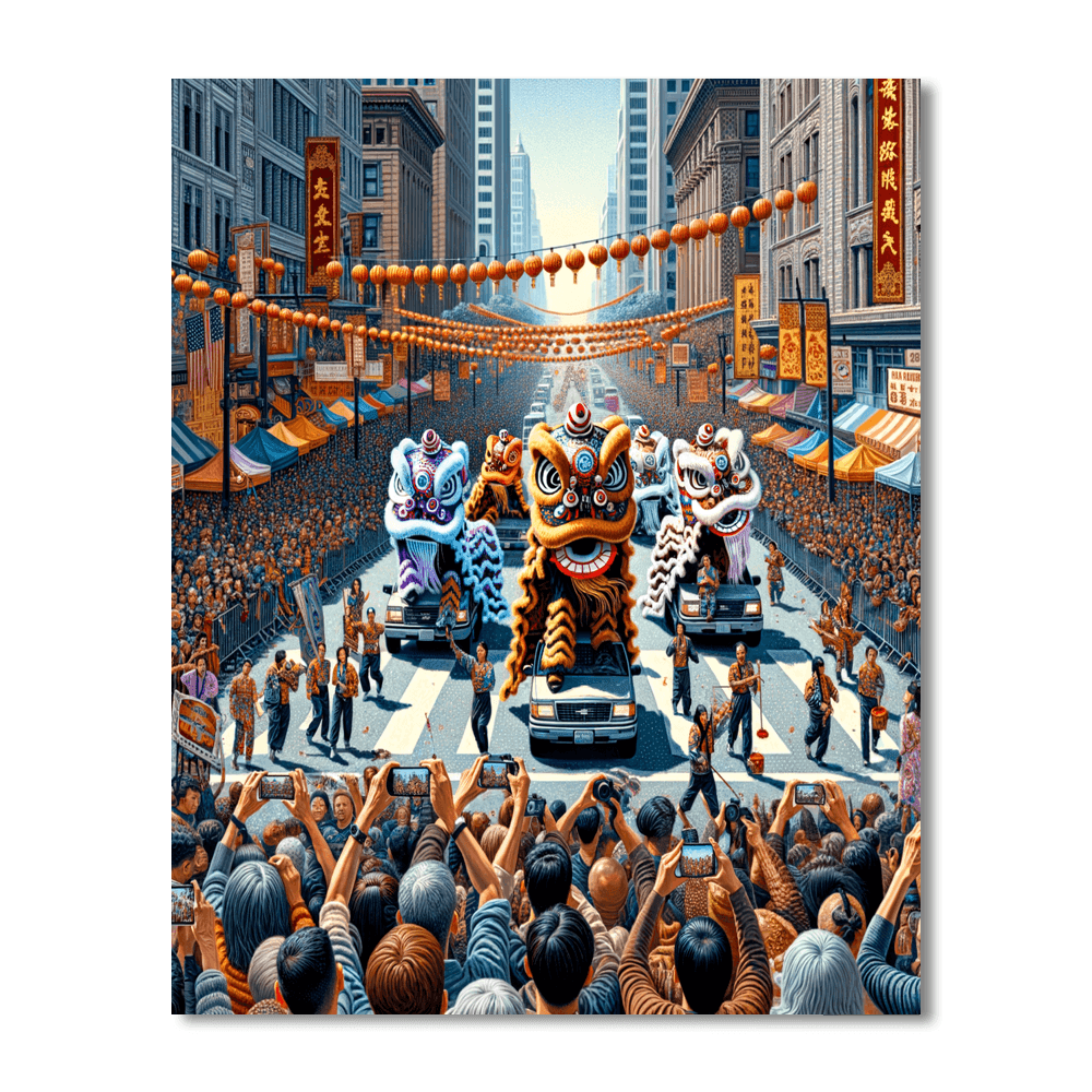 The San Francisco Chinese New Year Festival Paint By Color