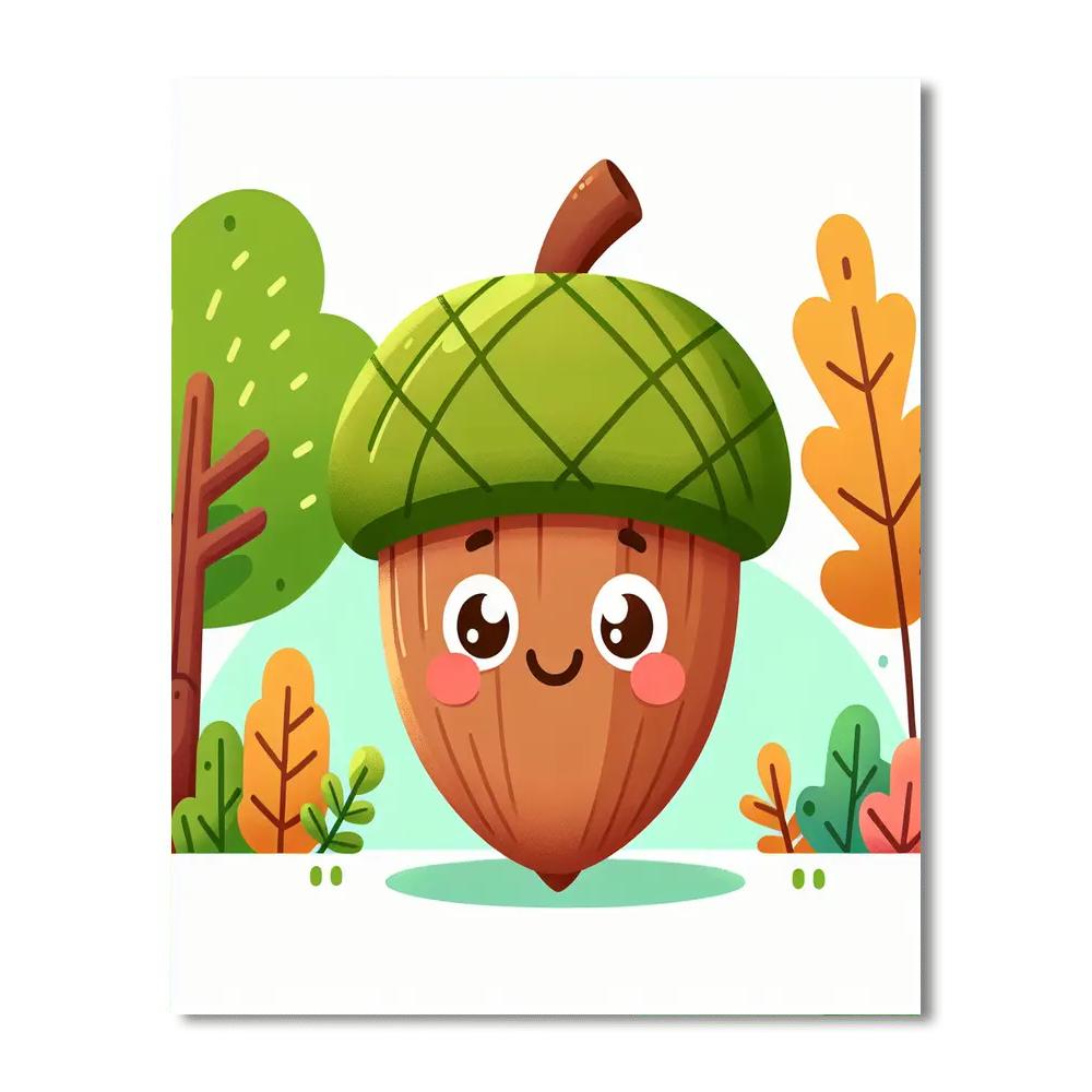 Joyful Acorn Painting By Numbers Kit