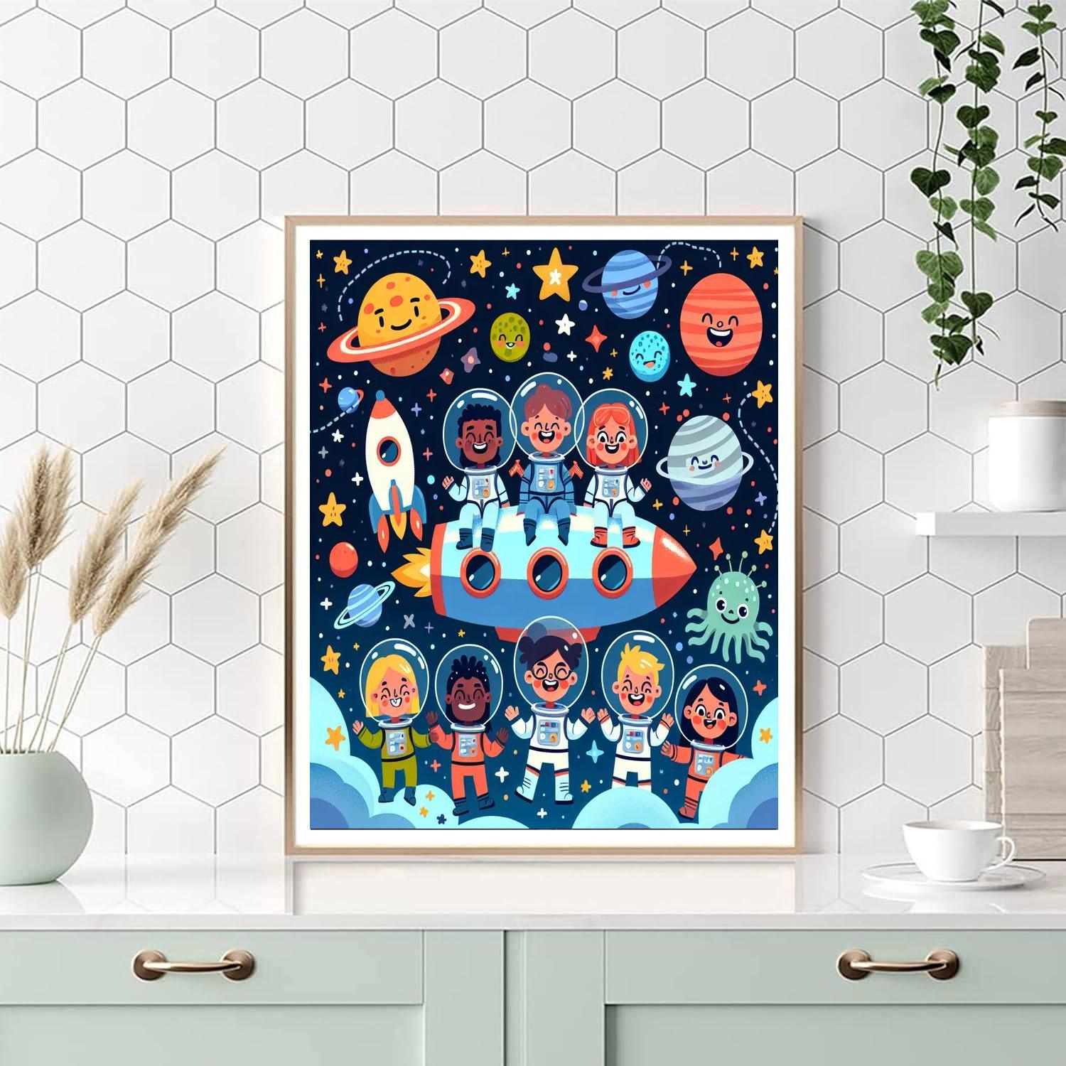 Adventure With Space Explorers Paint By Color