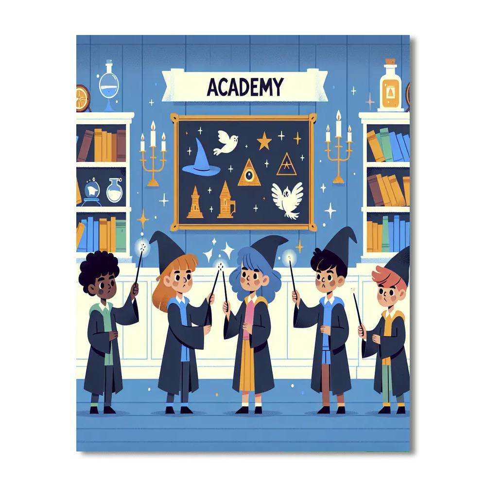 Wizard's Academy Number Painting