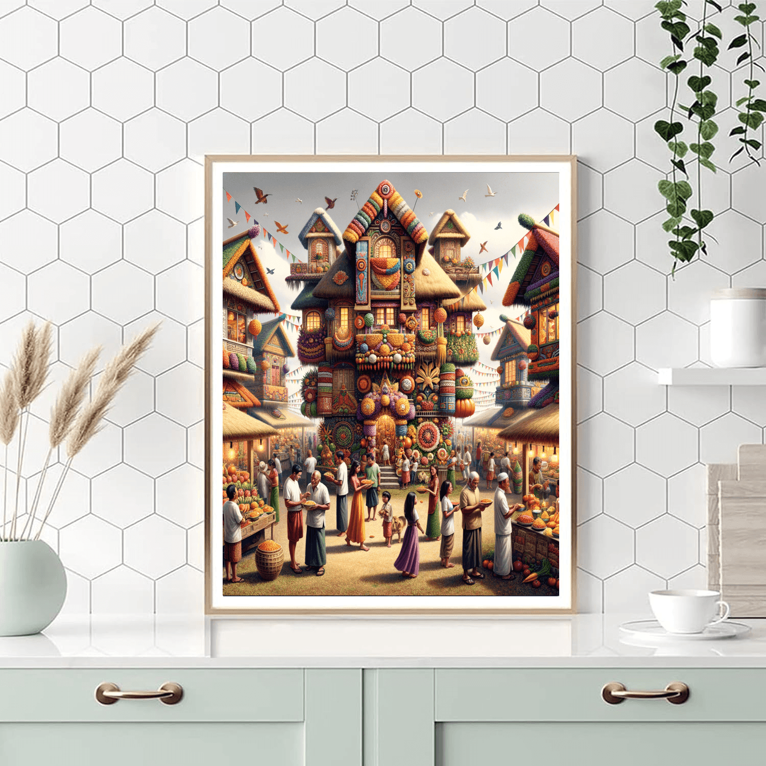 Pahiyas Festival Number Painting