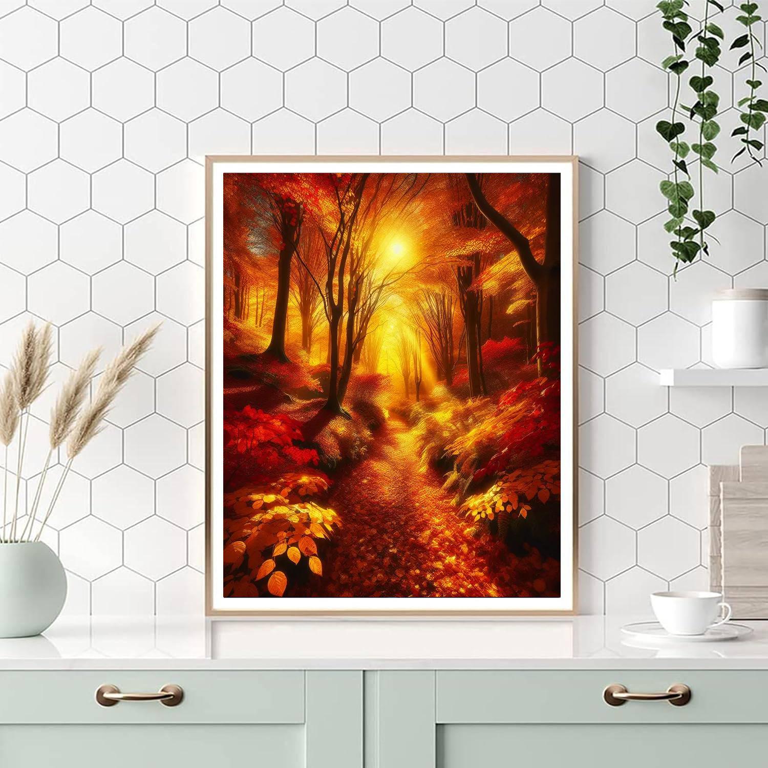 Golden Canopy Numbered Painting Kits