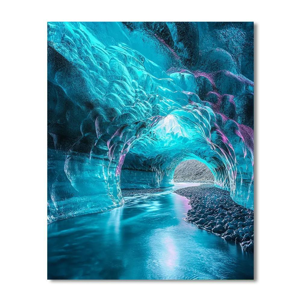 Icelandic Ice Caves - Vatnajökull Numbered Painting Kits