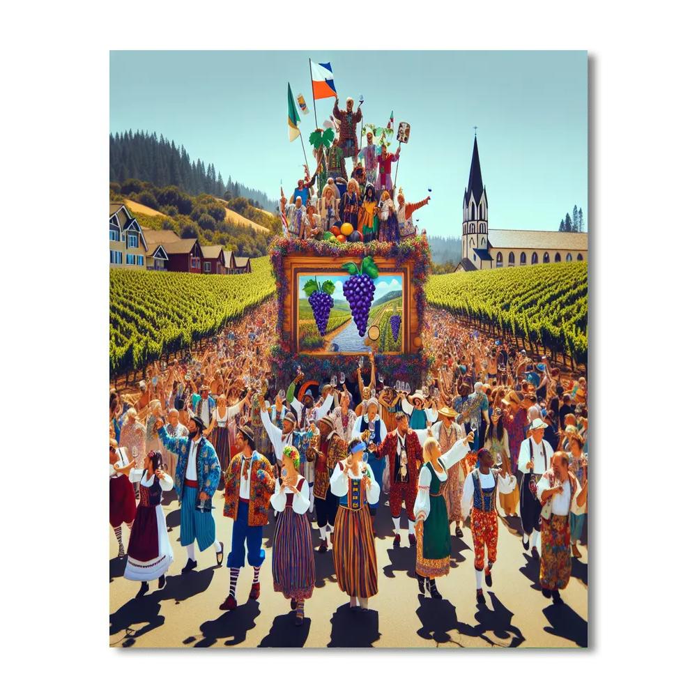 Grape Festival Painting Number Kit