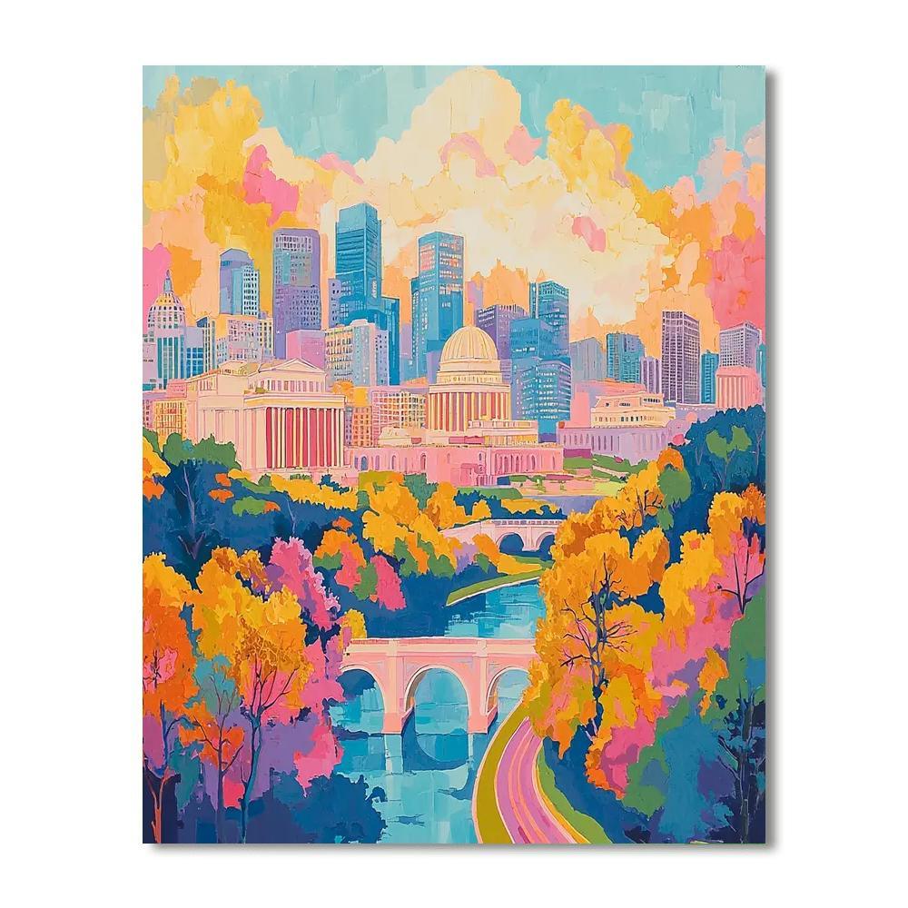 Michelangelo Inspired Sistine Chapel Skylines  DIY Paint By Numbers