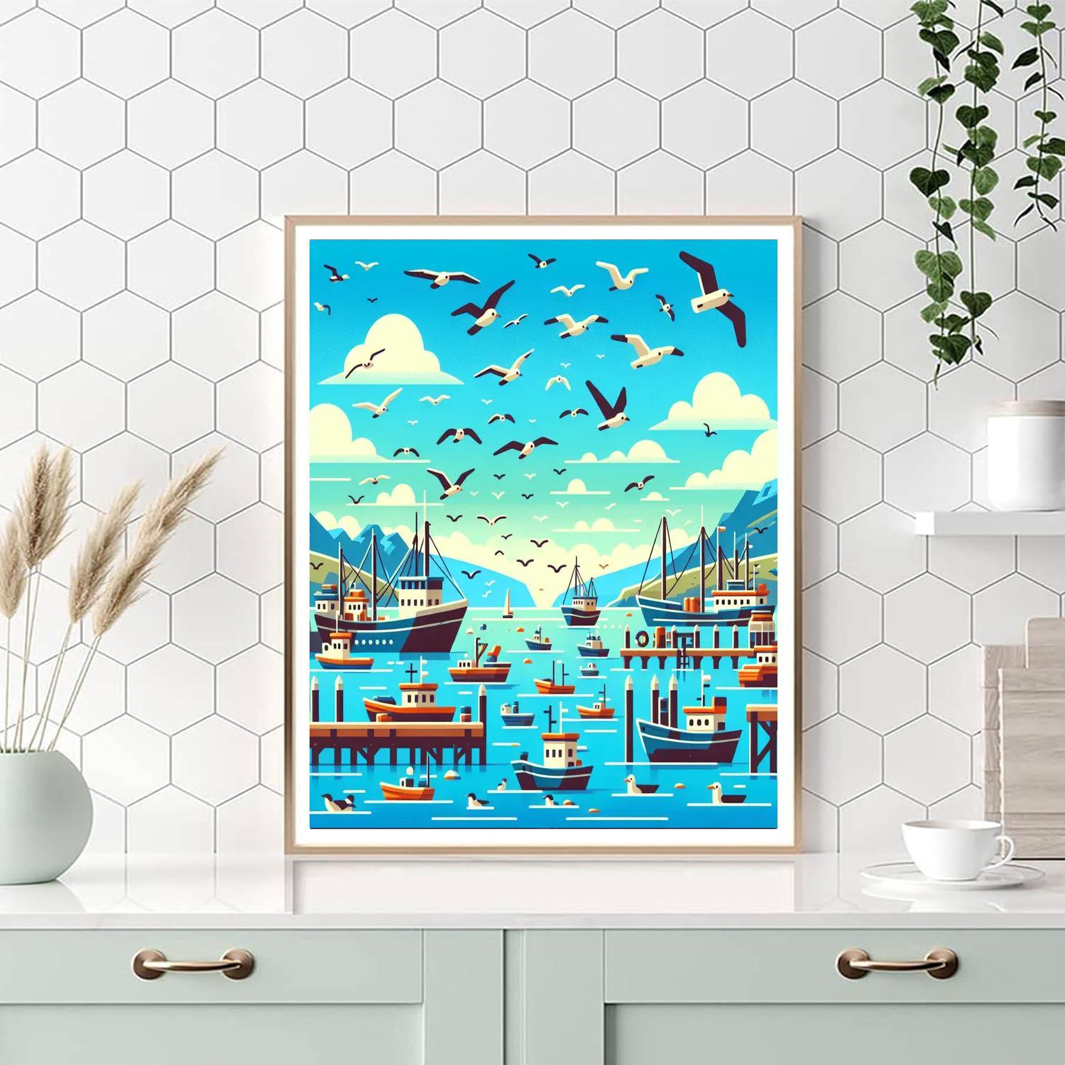 Harmonious Harbor Paint By Color