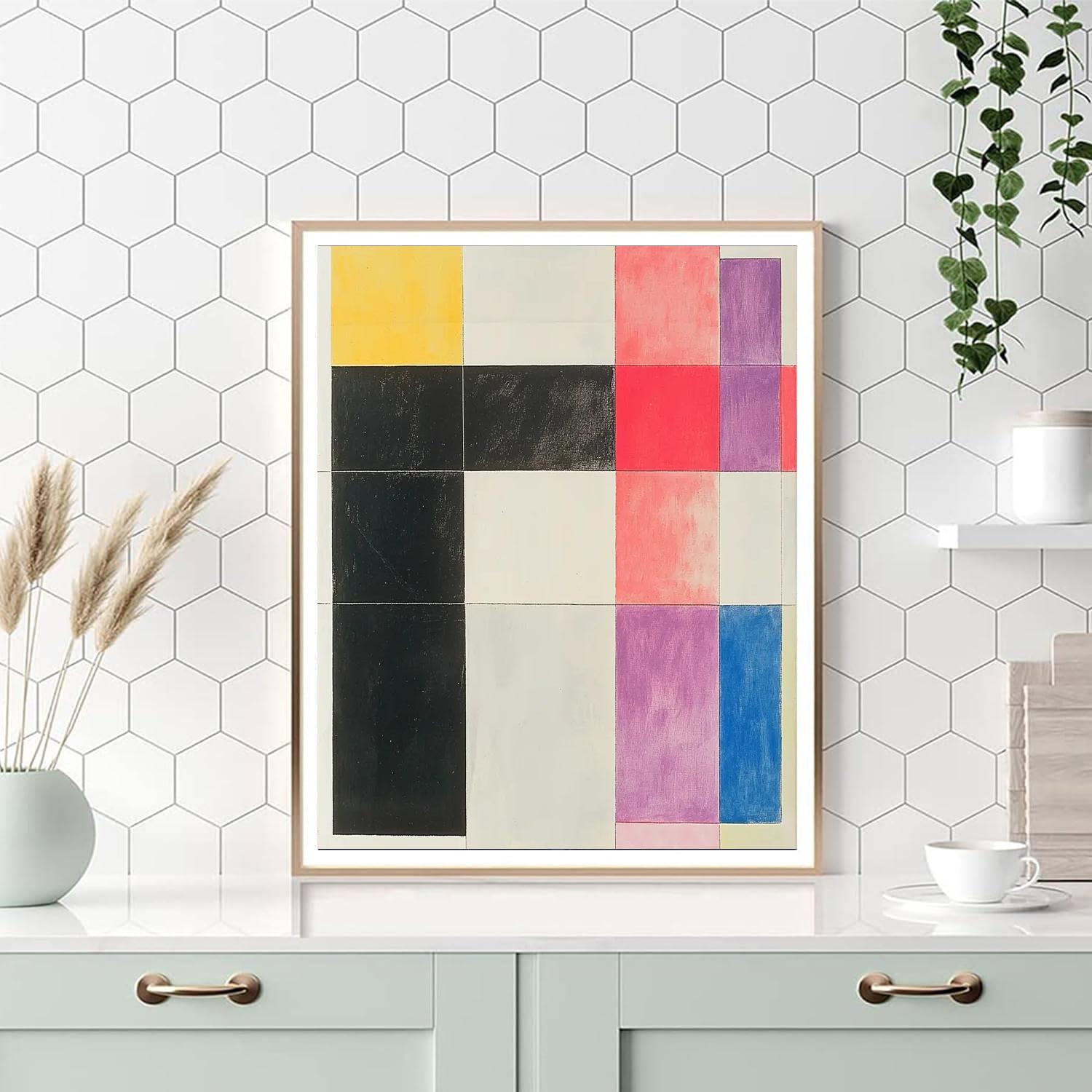 Kazimir Malevich Inspired Primal Harmony  Paint By Color