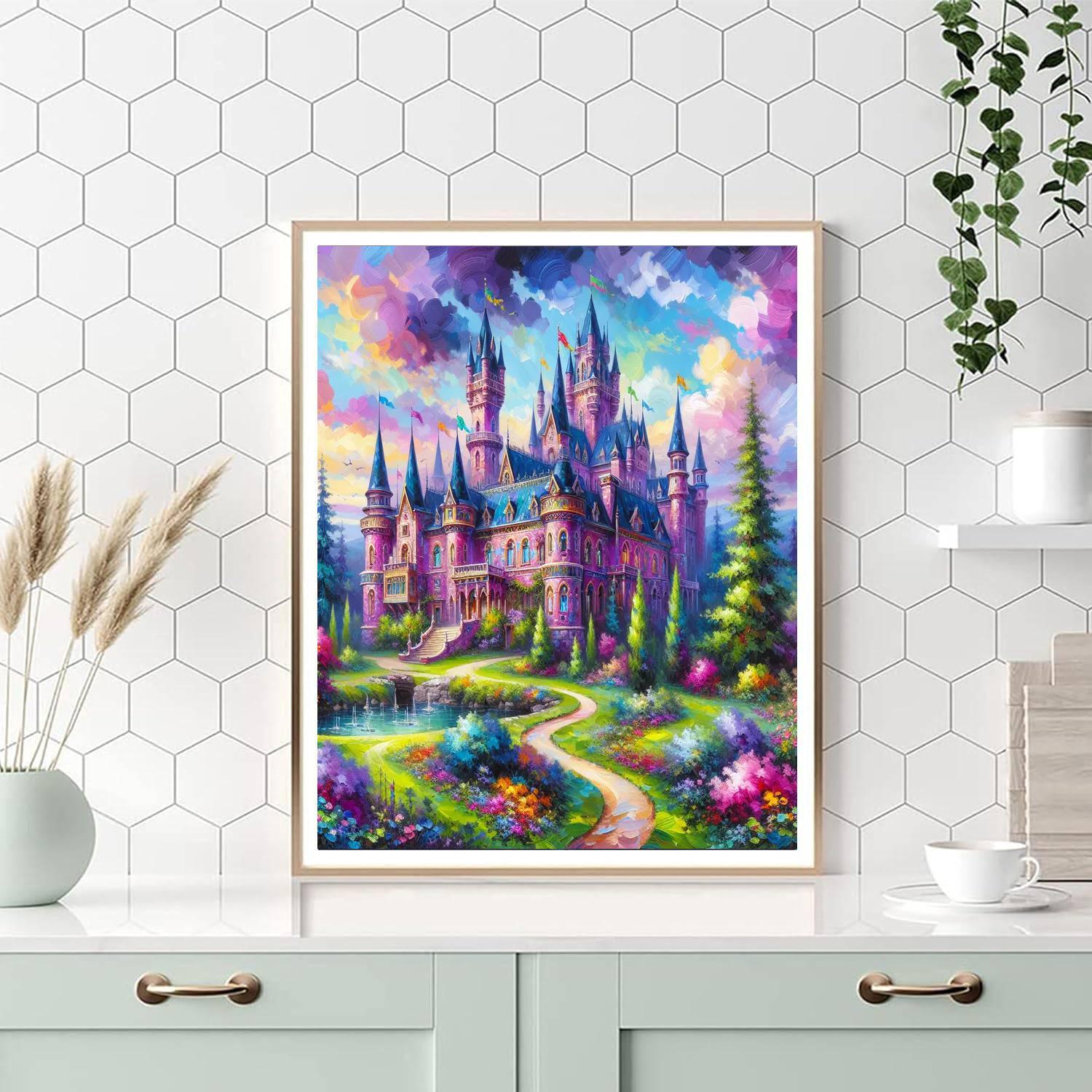 Whimsical Castle Fantasy DIY Paint By Numbers