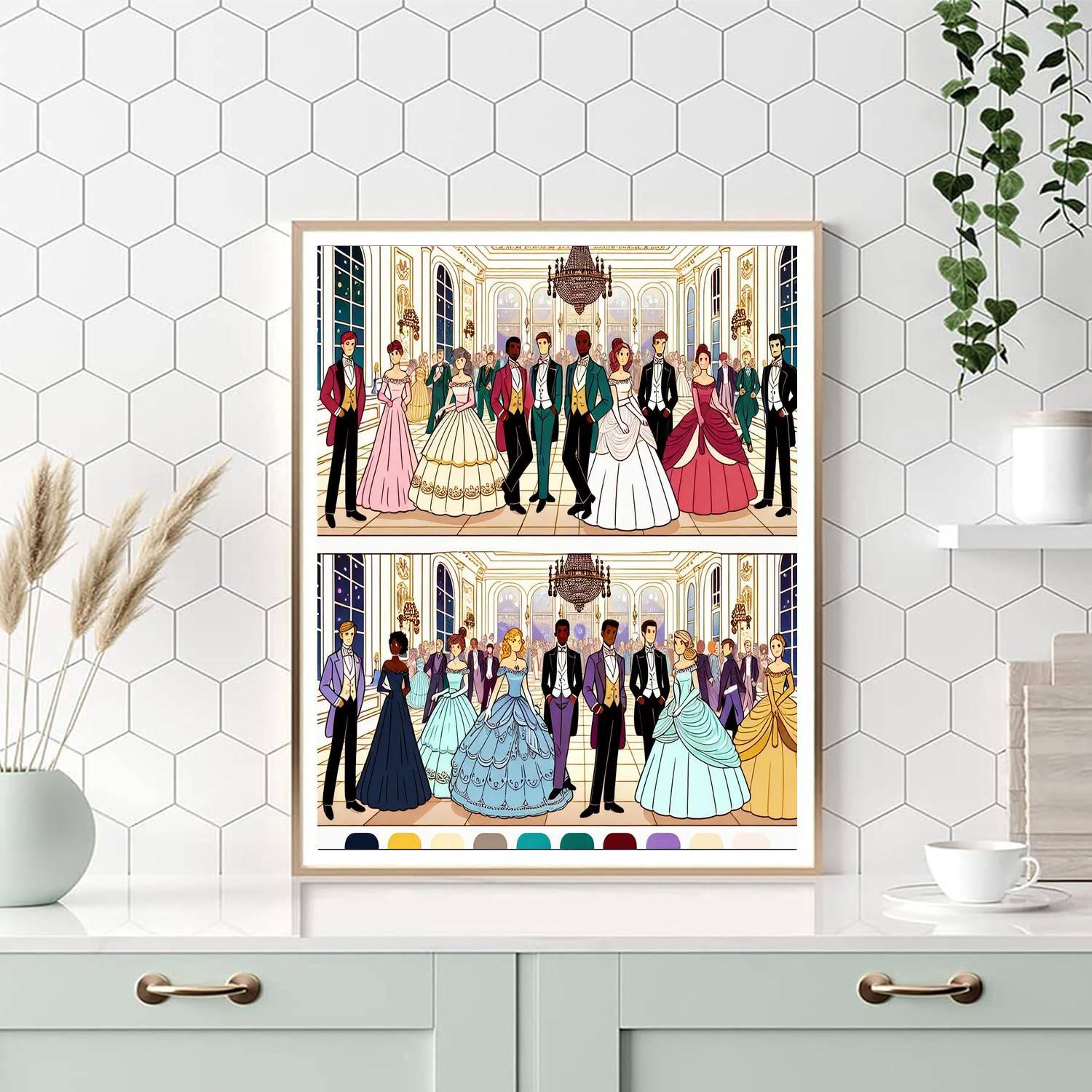 Royal Ball Extravaganza Paint By Numbers