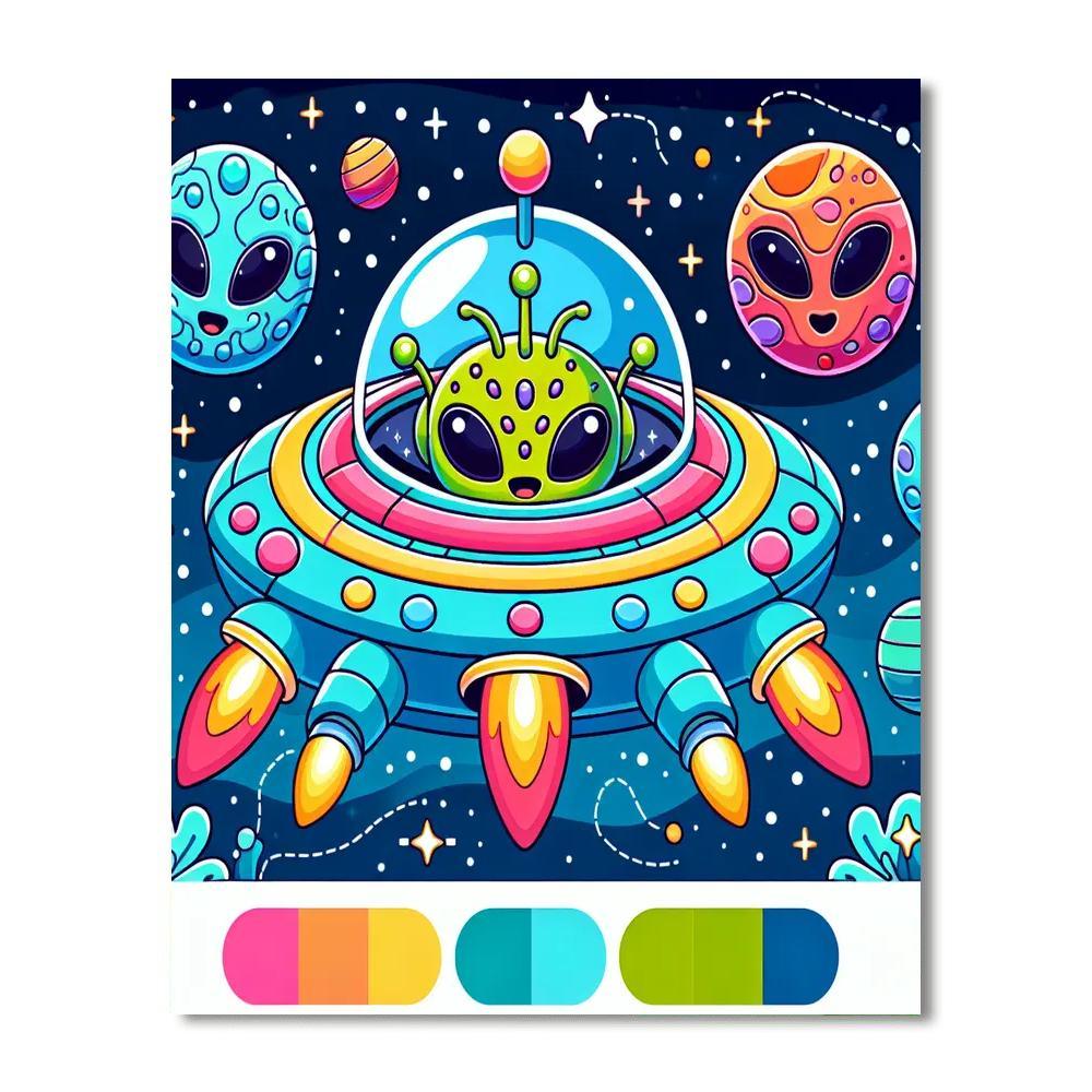 Galactic Getaway Paint By Numbers