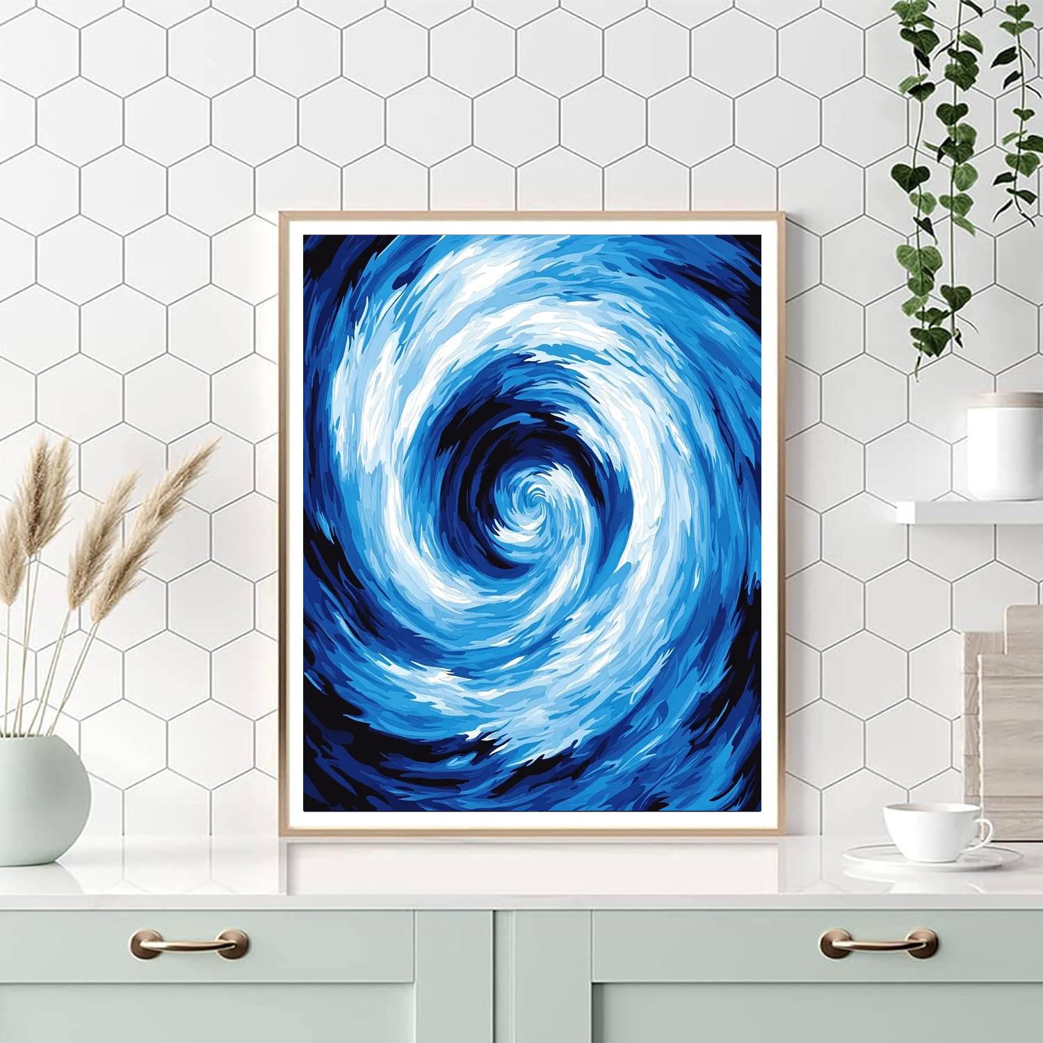 Michelangelo Inspired Eternal Whirlwind  Paint By Numbers