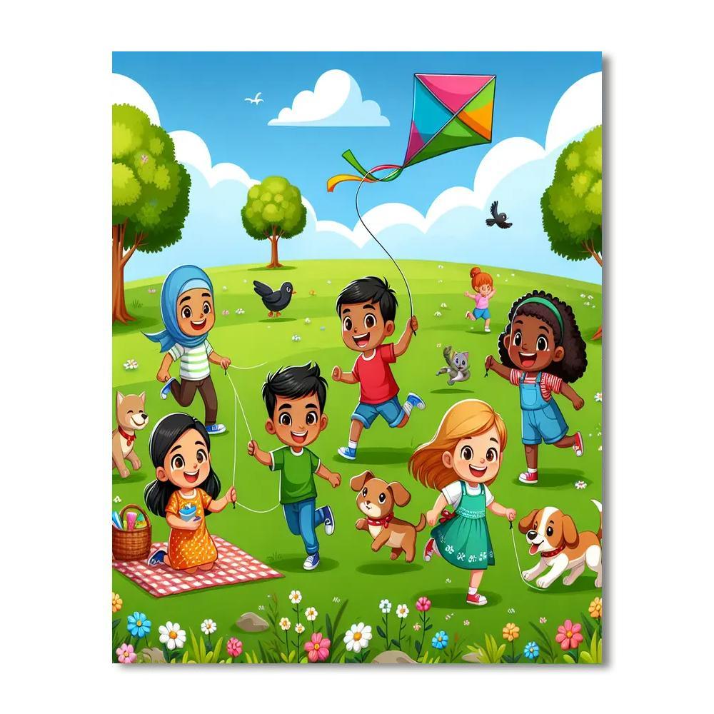 Playful Park Adventures Number Painting