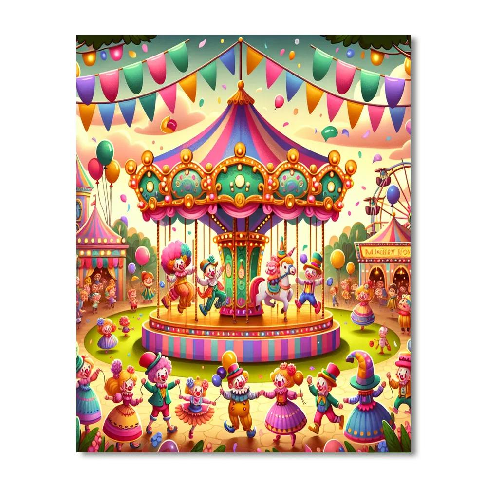 Magic Kingdom Carnival Painting Number Kit