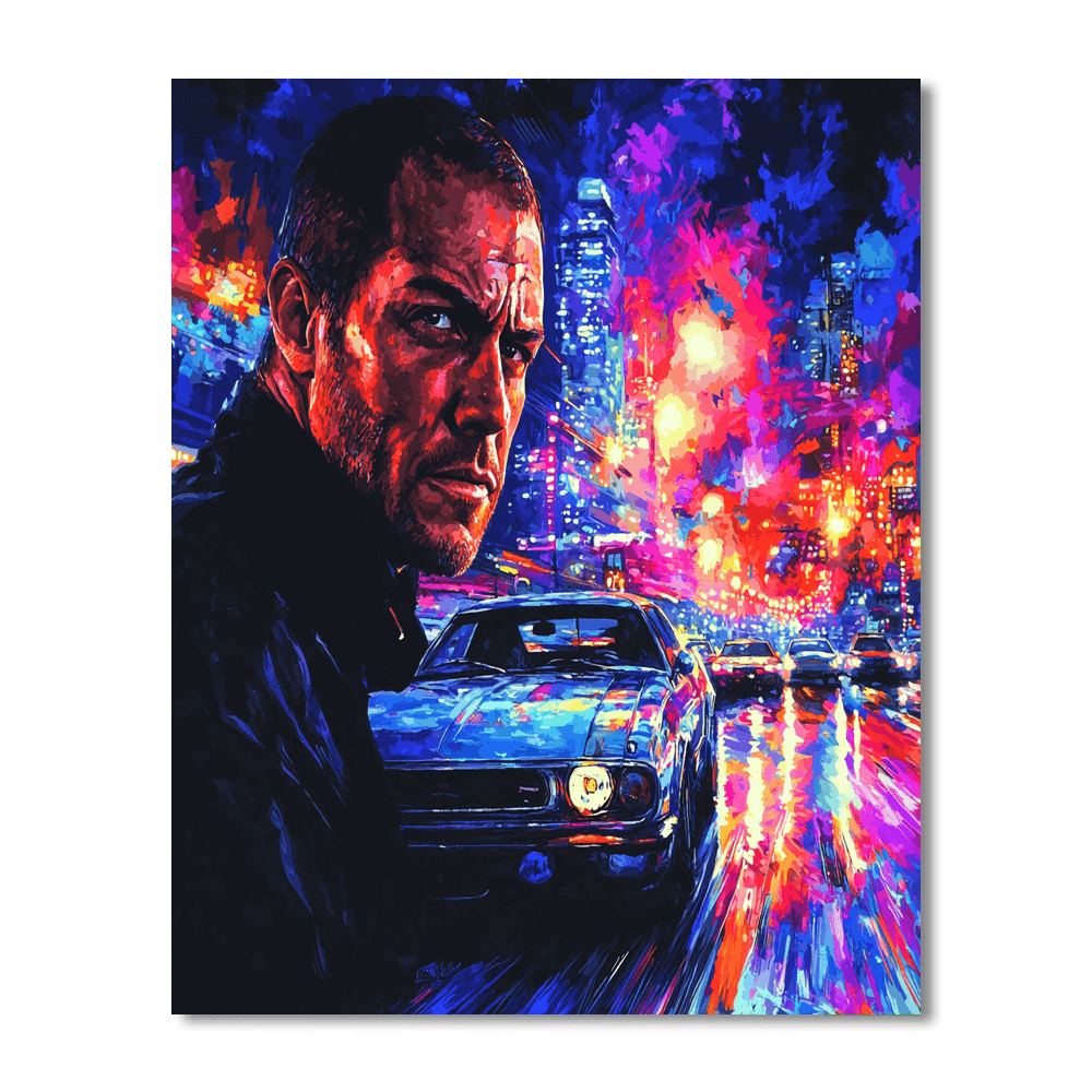 Vin Diesel: The Brotherhood Of Dominic Toretto Paint By Color