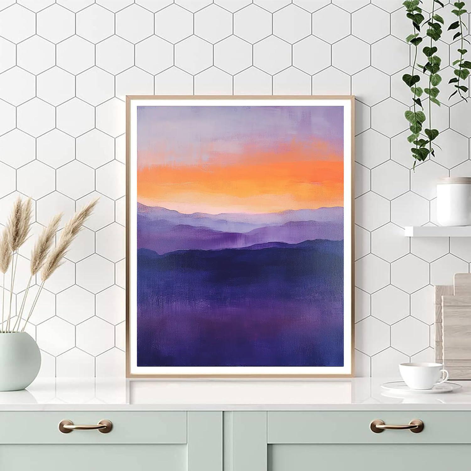 Paul Cézanne Inspired Nightfall Splendor  Paint By Numbers Kits