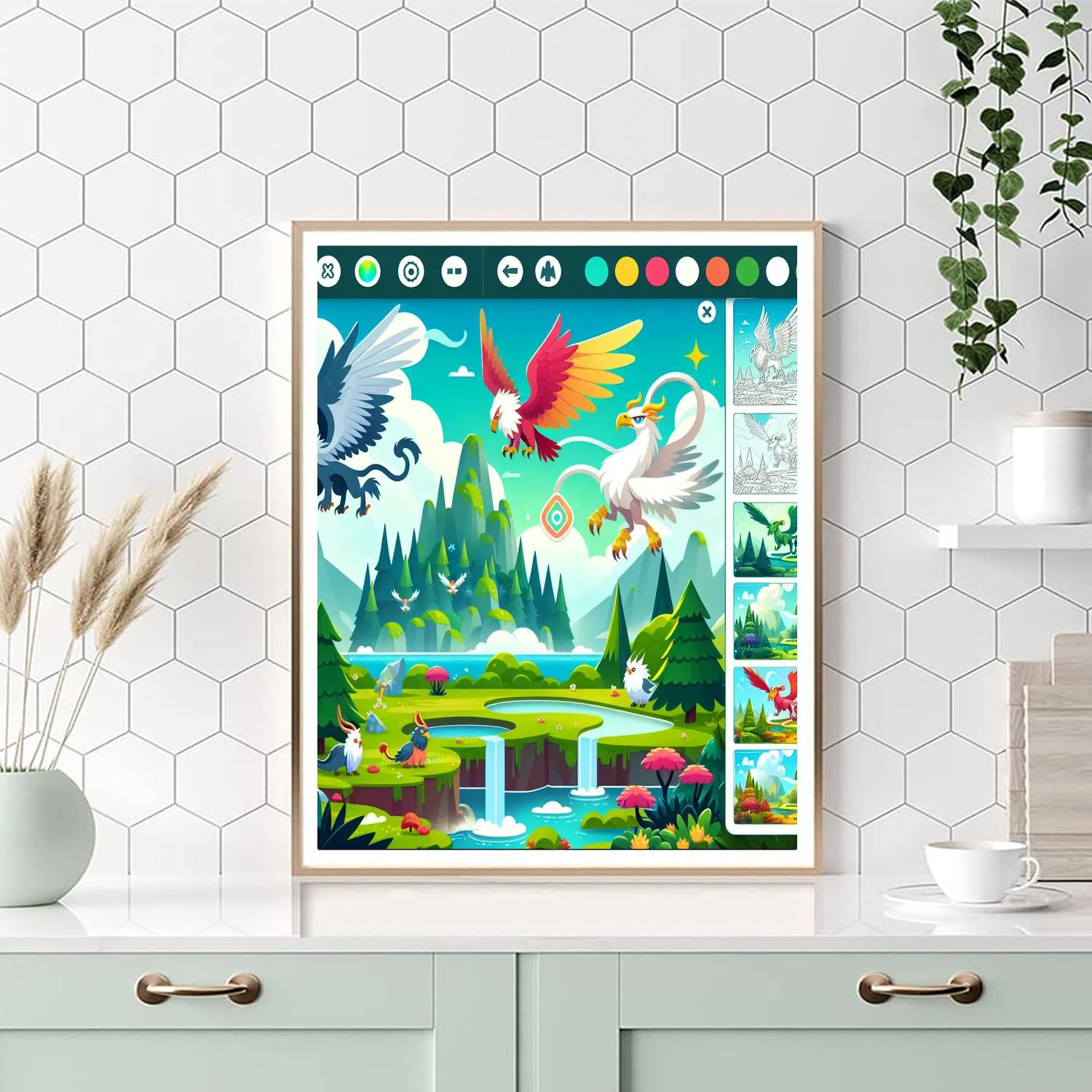 Mythical Island Number Painting