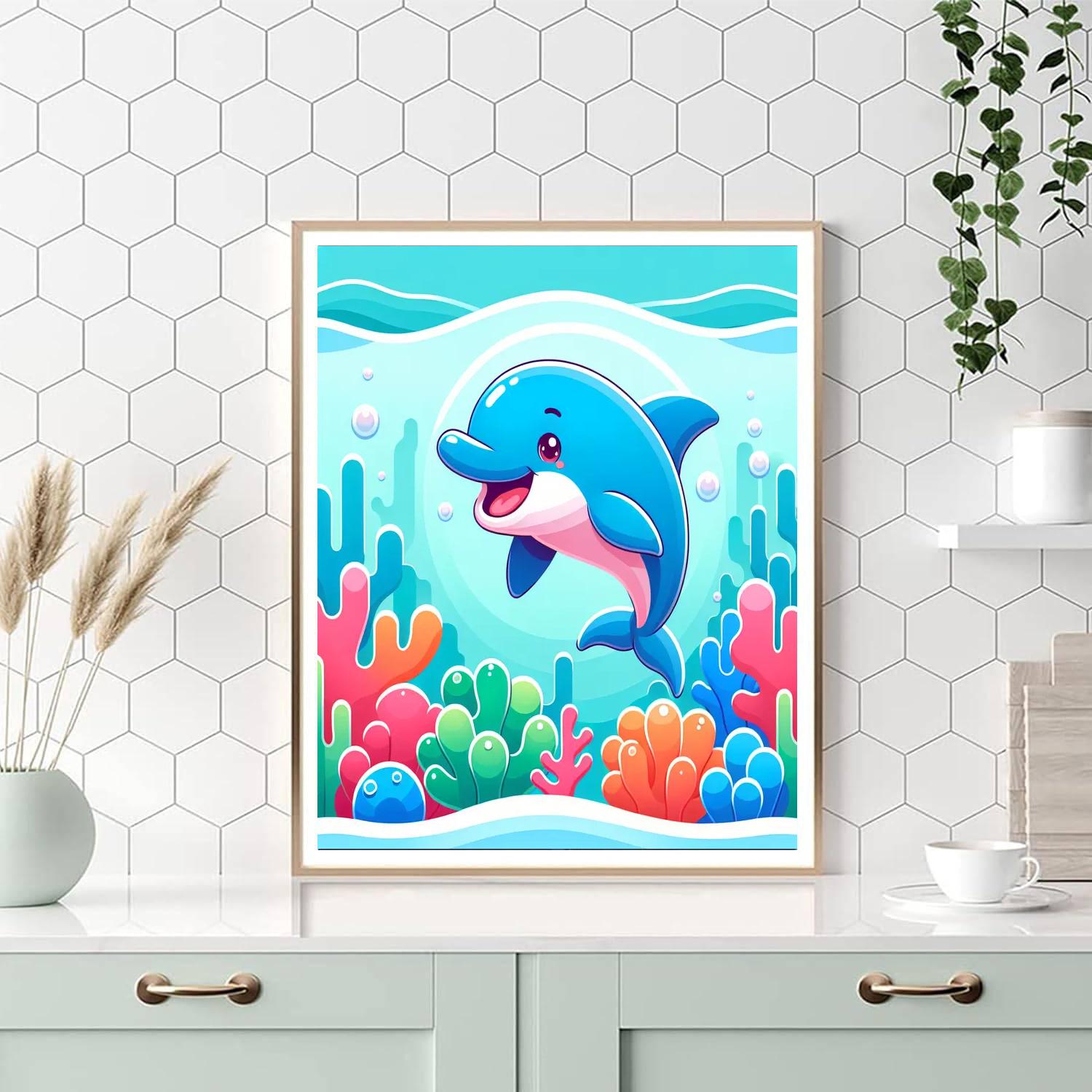 Singing Dolphin Adventure Numbered Painting Kits